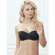 Anıl 3241 Kadın Balenli Basic Destekli Dolgulu Push-Up Straplez Sütyen