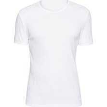Mavi Jeans 063747-620 Erkek Casual T-Shirt Beyaz