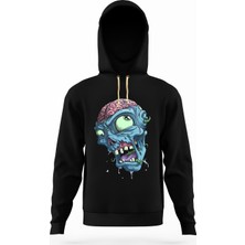 Tshirthane Zombie Zombi Skull Kurukafa Erkek Sweatshirt