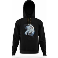 Tshirthane Nasa uzay Astronot  Dünya Ay Erkek Sweatshirt