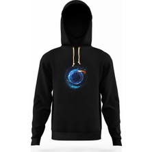 Tshirthane Nasa uzay Astronot  Dünya Ay Erkek Sweatshirt