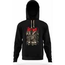 Tshirthane Slipknot cover skull Erkek Sweatshirt