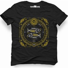 Tshirthane Balık Burcu Pisces Erkek T-Shirt