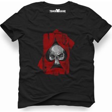Tshirthane motörhead iskambil kurukafa kırmızı beyaz Erkek T-Shirt