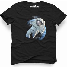 Tshirthane Nasa uzay Astronot  Dünya Ay Erkek T-Shirt