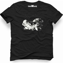 Tshirthane Nasa uzay Astronot  Dünya Ay Erkek T-Shirt