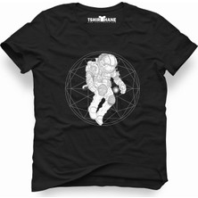Tshirthane Nasa uzay Astronot  Dünya Ay Erkek T-Shirt