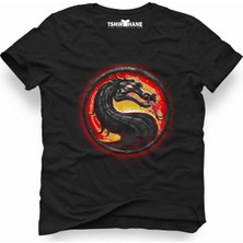 Tshirthane Mortal kombat logo Erkek T-Shirt