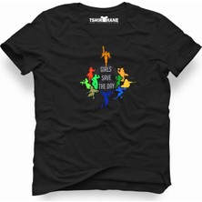 Tshirthane Overwatch girls save day Erkek T-Shirt