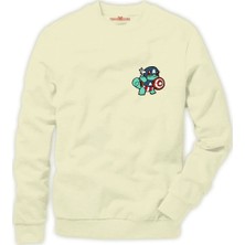 Tshirthane Pokemon avergermon captain Erkek Sweatshirt