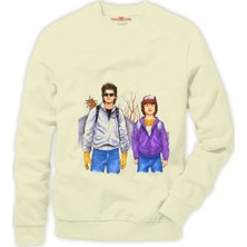 Tshirthane stranger things steve & Dustin Erkek Sweatshirt