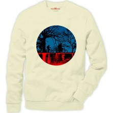 Tshirthane Stranger Things The Upside Down Biker Erkek Sweatshirt
