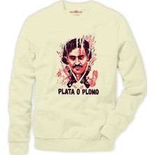 Tshirthane Plata o plomo Erkek Sweatshirt
