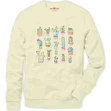 Tshirthane Kaktüs Cactus Erkek Sweatshirt