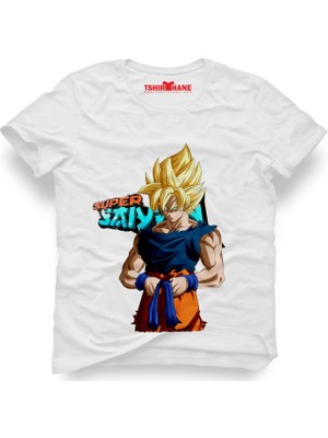 Tshirthane Dragon ball super saiyan Erkek T-Shirt