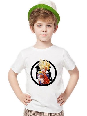 Tshirthane Dragon ball saiyan Erkek Çocuk T-Shirt