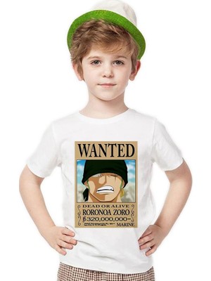 Tshirthane One Punch Man Wanted Erkek Çocuk T-Shirt
