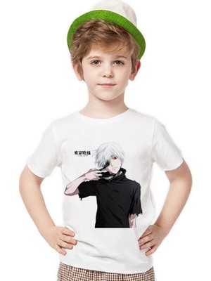 Tshirthane Tokyo Ghoul ken kaneki Erkek Çocuk T-Shirt
