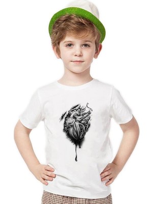 Tshirthane Kalbim motorla carpiyor Erkek Çocuk T-Shirt