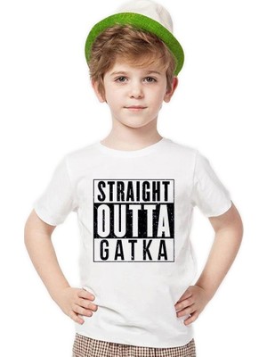 Tshirthane Pubg straight outta gatka Erkek Çocuk T-Shirt