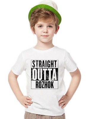 Tshirthane Pubg straıght outta rozhok Erkek Çocuk T-Shirt