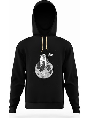 Tshirthane Nasa uzay Astronot  Dünya Ay Erkek Sweatshirt