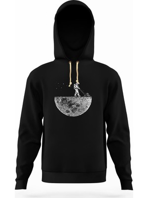 Tshirthane Nasa uzay Astronot  Dünya Ay Erkek Sweatshirt