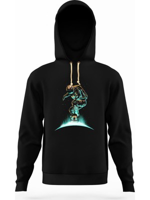 Tshirthane Nasa uzay Astronot  Dünya Ay Erkek Sweatshirt