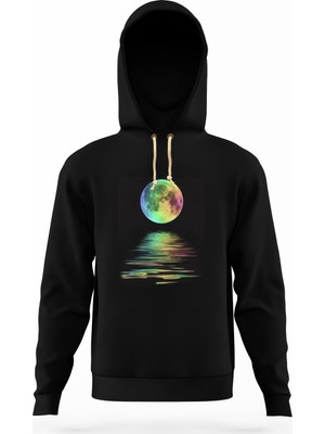 Tshirthane Nasa uzay Astronot  Dünya Ay Erkek Sweatshirt