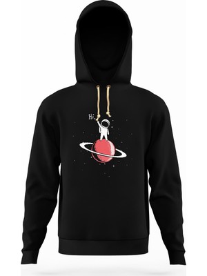 Tshirthane Astronaut stay on saturn Erkek Sweatshirt