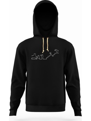 Tshirthane La linea trt cizgi adam music Erkek Sweatshirt