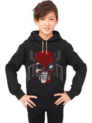 Tshirthane Spider skull Çocuk Sweatshirt