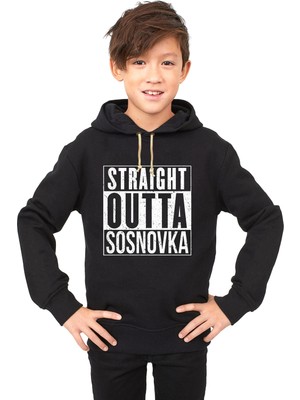 Tshirthane pubg straıght outta sosnovka Çocuk Sweatshirt
