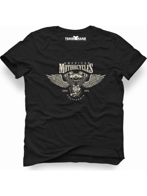 Tshirthane American motor california Erkek T-Shirt