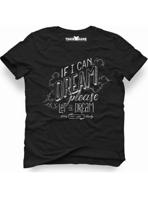 Tshirthane Elvis Presley if I can dream please black Erkek T-Shirt