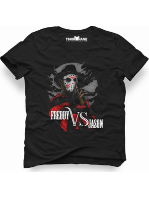 Tshirthane Freddy VS jason Erkek T-Shirt