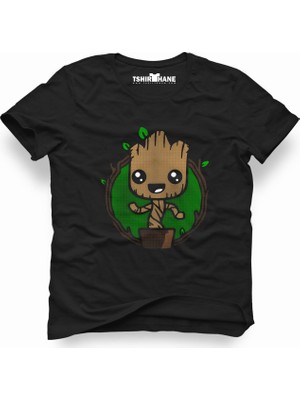 Tshirthane Galaxy Baby Groot Erkek T-Shirt