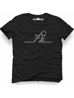 Tshirthane La linea trt cizgi adam kadin Erkek T-Shirt