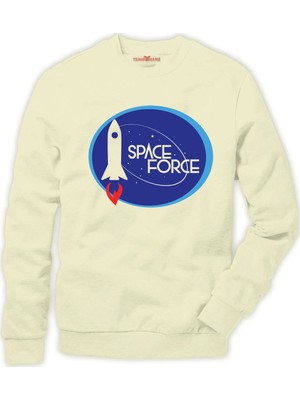 Tshirthane Nasa Mars Uzay tema Space Force Erkek Sweatshirt