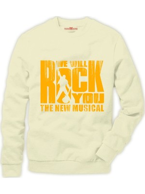 Tshirthane QUEEN we will rock you Erkek Sweatshirt