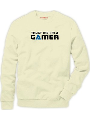 Tshirthane Trusm me a'm a gamer Erkek Sweatshirt