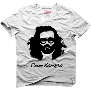 Cem Karaca Beyaz Erkek T-Shirt