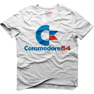 Commodore 64 Logo Beyaz Erkek T-Shirt