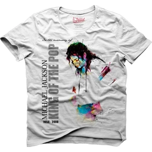 Michael Jackson King of The Pop Beyaz Erkek T-Shirt