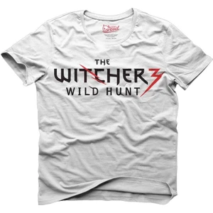 The Witcher 3 Wild Hunt Logo Beyaz Erkek T-Shirt