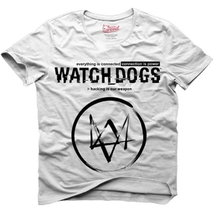 Watch Dogs Logo Beyaz Erkek T-Shirt