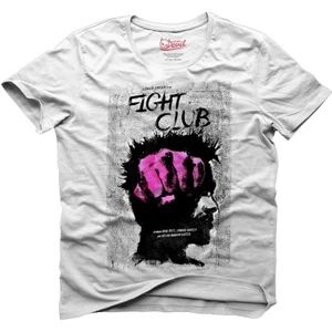 Fight Club Tyler Durden Punch Beyaz Erkek T-Shirt
