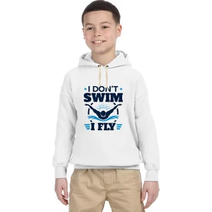 I dont swim i fly Çocuk Sweatshirt