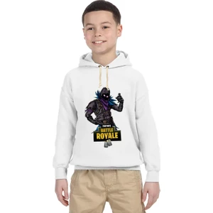 Fortnite kara karakter Çocuk Sweatshirt