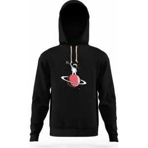 Astronaut stay on saturn Erkek Sweatshirt